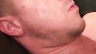 Amateur works fat curved cock till explosion