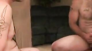 White amateur cums on buddys dinner plate