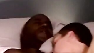 Ebony jocks jerkoff interrupted by sloppy perv mouth