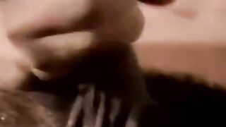 Young Jason moans as his tongue milks his dripping shaft