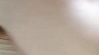 Close-up of my Asian MILF pussy being filled up POV-style