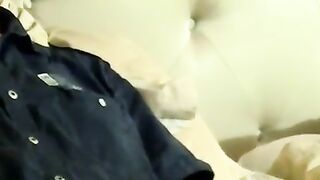Old gay sucks freshly jerked cock after vaping session