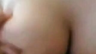 Amateur Girl Swallows Cum After Riding Hubby on Webcam