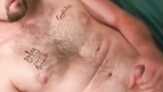 Serious amateur strokes till cum squirts out