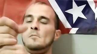 Young Joe gets mouth drained before a creamy eruption