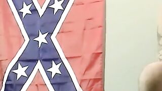 American amateur rides dildo after sloppy blowjob