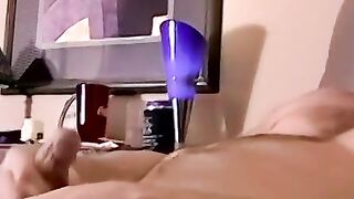 JoeSchmoeXXX.com - Amateur stud strokes his small cock and prepares to cum with excit