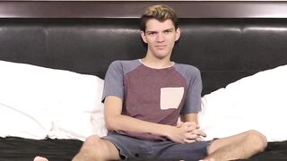 BoyObsession.com - Dude answers questions before intense masturbation