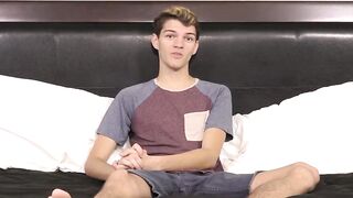 BoyObsession.com - Dude answers questions before intense masturbation