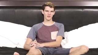 BoyObsession.com - Dude answers questions before intense masturbation
