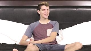 BoyObsession.com - Dude answers questions before intense masturbation