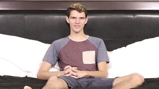 BoyObsession.com - Dude answers questions before intense masturbation