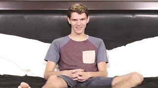BoyObsession.com - Dude answers questions before intense masturbation