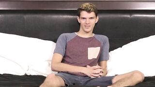 BoyObsession.com - Dude answers questions before intense masturbation