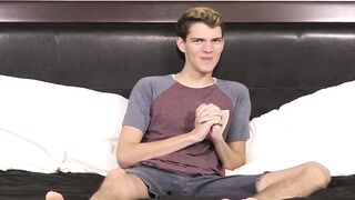 BoyObsession.com - Dude answers questions before intense masturbation