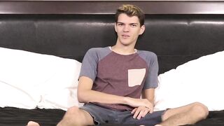 BoyObsession.com - Dude answers questions before intense masturbation