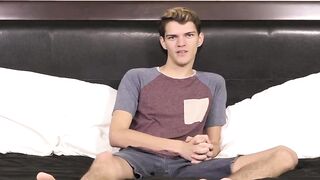 BoyObsession.com - Dude answers questions before intense masturbation