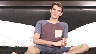 BoyObsession.com - Dude answers questions before intense masturbation