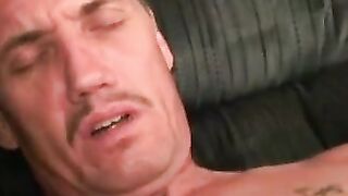 American man pleasures his ass after a tough workday