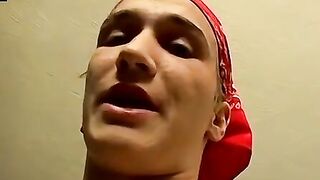 Str8Thugs.com - Young skinny straightie White Hurst's solo cock stroking and cum blas
