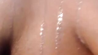 Black Amateur with Big Nipples on Webcam