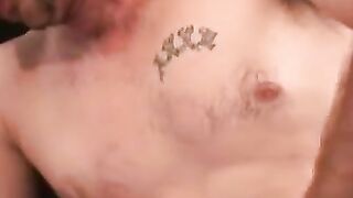 Rugged amateur erupts with thick cock spurting thick cum