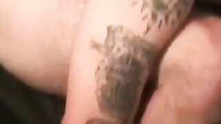 Rugged amateur erupts with thick cock spurting thick cum