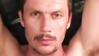 Rugged amateur erupts with thick cock spurting thick cum