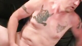 Dick pierced amateur edges himself to a massive orgasm