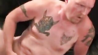 Dick pierced amateur edges himself to a massive orgasm