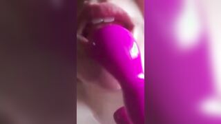 YOUNGENGLISHBBW – BLOWING MY VIBRATOR DRILLING MY SOAK LEAKING VAGINA