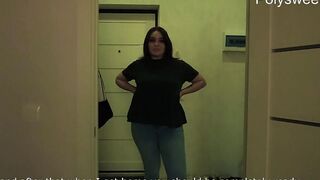 Naughty dominatrix feminizes her boy inside tights with a fake-cock