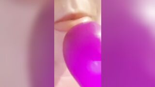 YoungEnglishBBW – Squeezing My Tits Sucking Off My Sex Toy