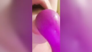 YoungEnglishBBW – Squeezing My Tits Sucking Off My Sex Toy