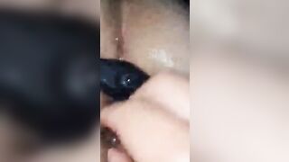 Booty Plug and Vagina Finger Fuck