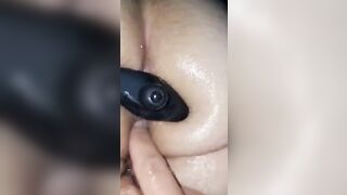 Booty Plug and Vagina Finger Fuck