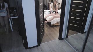 Daughter Has Powerful Orgasm When Spying Daddy Fucks Milf