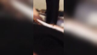 Uk Sussex Thot Lucy uses a hugest toy on her unshaven vagina
