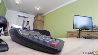 LOAN4K. Curvaceous stunner knows how to solve her problems with cash