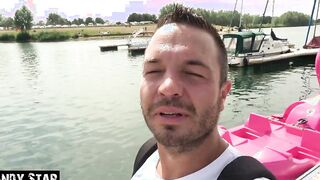SUMMER INTO GERMANY HOE FUCK INSIDE PEDAL-BOAT