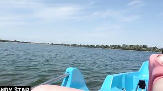 SUMMER INTO GERMANY HOE FUCK INSIDE PEDAL-BOAT