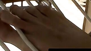 Teen Ryan Connors sucks toes then cums on his own feet