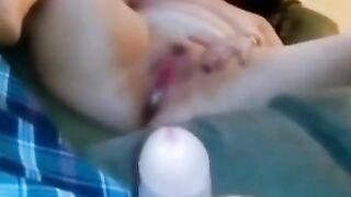 Solo Girl Pleasures Herself in Homemade Clip