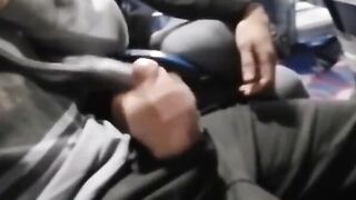 Public Handjob with Amateur Babe