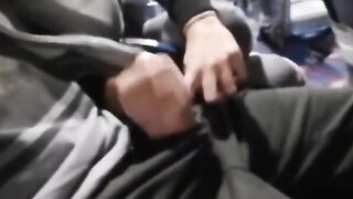 Public Handjob with Amateur Babe