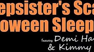 Kimmy Kimm and Demi Hawks are having a sleepover. They got changed in their pajamas