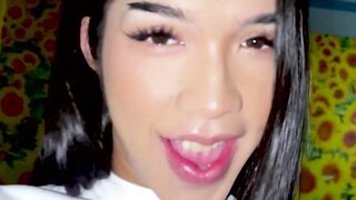Gorgeous Asian ladyboy Gina drilled hard in relentless POV action