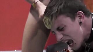 BondageBadBoy.com - Mykul Pierce covered in master's cum after moaning loudly
