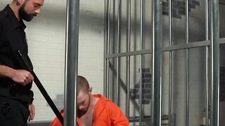 Seamus OReilly is pummeled by Officer Dean Brodys fist and hard cock