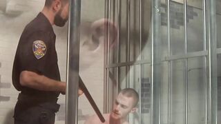 Seamus OReilly is pummeled by Officer Dean Brodys fist and hard cock